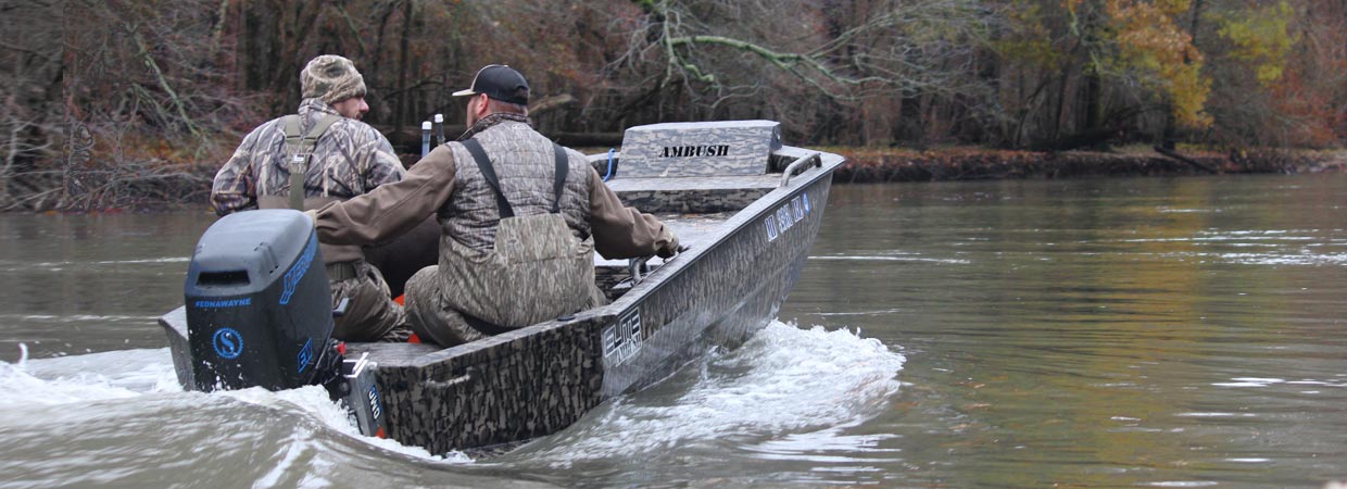 Ambush Duck Boats Hunters